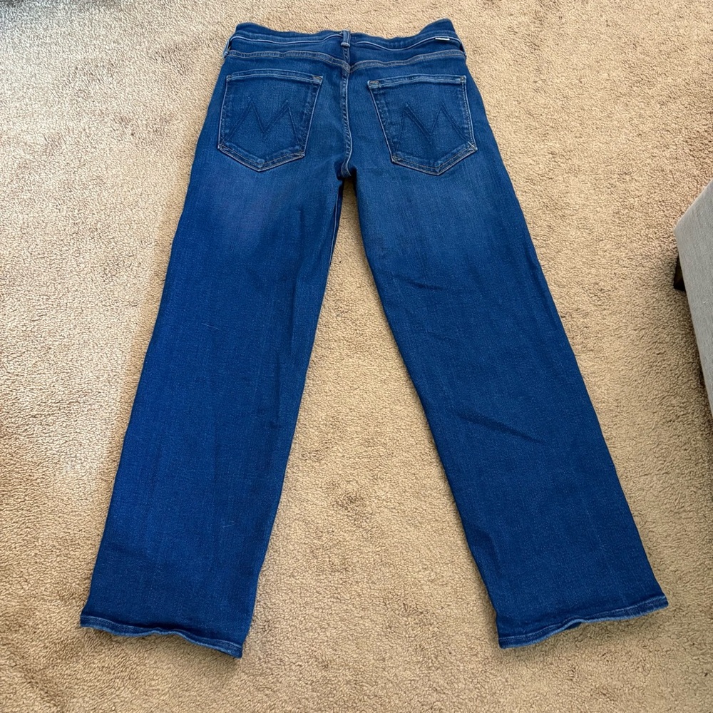 Mother Women’s Size 28 The Mid Rise Rambler Zip Ankle Coastal Colors Denim Jeans - Picture 11 of 15